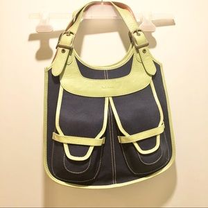 BNWOT PAUL SMITH LEATHER / CANVAS SHOULDER BAG